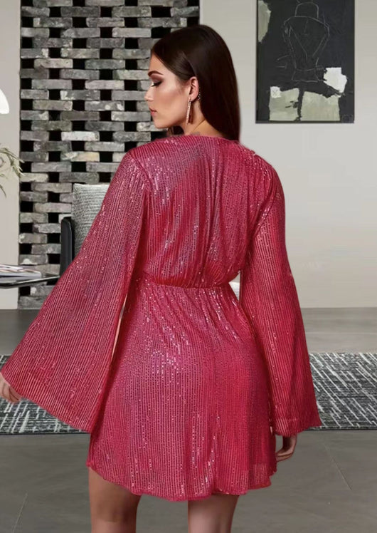 Vestido de Fiesta Elegante con Escote V y Cintura Realzadora - Image 21