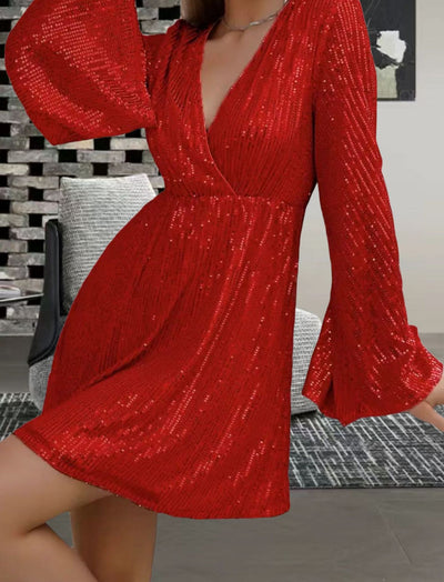 Vestido de Fiesta Elegante con Escote V y Cintura Realzadora - Image 25