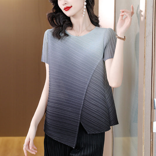 Playera Slim Fit Degradado Irregular - Diseño Moderno y Versátil - Image 10