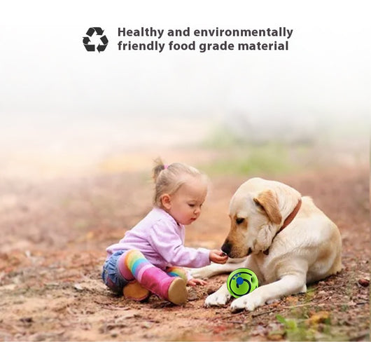 Yellow and green textured dog toy ball with food leakage holes, measuring 10cm in diameter. - Image 43