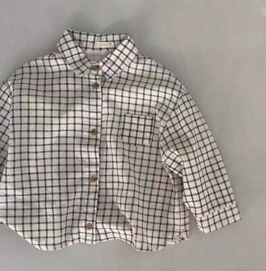 Cardigan Camisa Infantil Tipo Workwear con Bolsillo y Solapa - Image 19