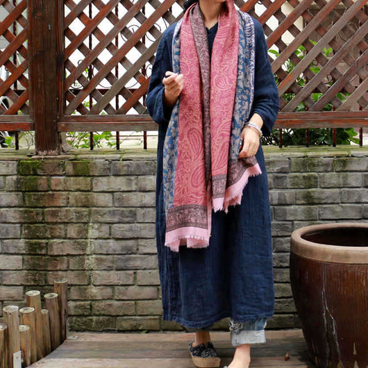 Pañoleta Étnica de Algodón Puro con Patrones Retro - Cómoda y Versátil - Image 26