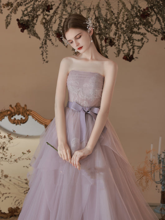 Vestido Tubo Púrpura para Cena de Gala y Bodas - Image 16