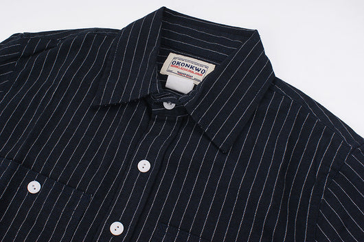 Camisa de Rayas Verticales Estilo Retro Americano para Hombre - Image 20