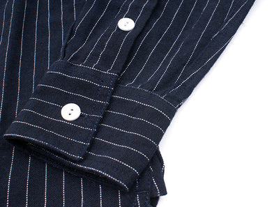 Camisa de Rayas Verticales Estilo Retro Americano para Hombre - Image 26