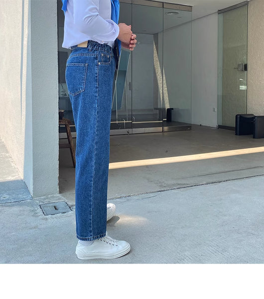 Jeans Slim Fit Estilo Retro Británico para Hombre - Image 42