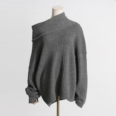 Sudadera Suelta Cuello Caído Manga Larga Casual - Image 38
