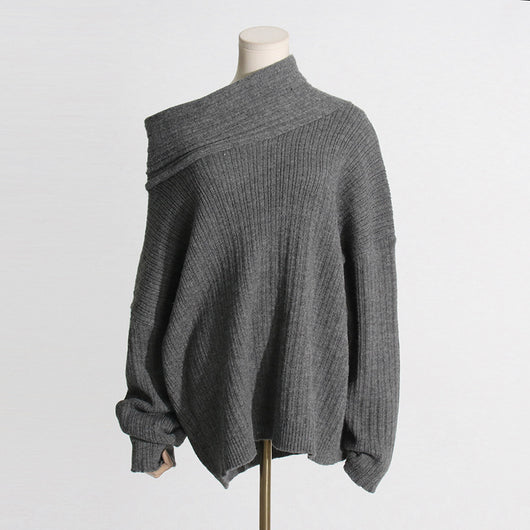 Sudadera Suelta Cuello Caído Manga Larga Casual - Image 38