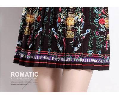 Conjunto Elegante Falda Estampada con Blusa Casual - Image 14