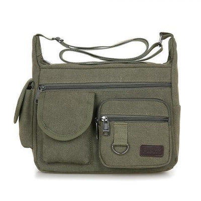 Bolsa Mensajero de Lona para Hombre - Estilo Retro Coreano - Image 14