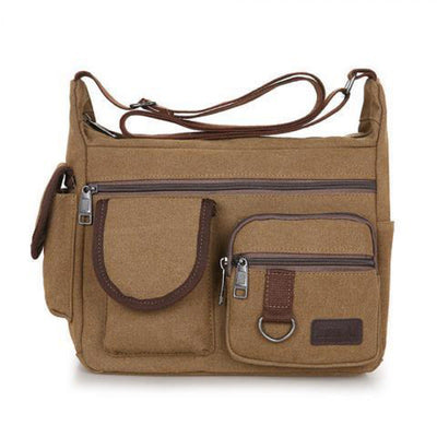 Bolsa Mensajero de Lona para Hombre - Estilo Retro Coreano - Image 16