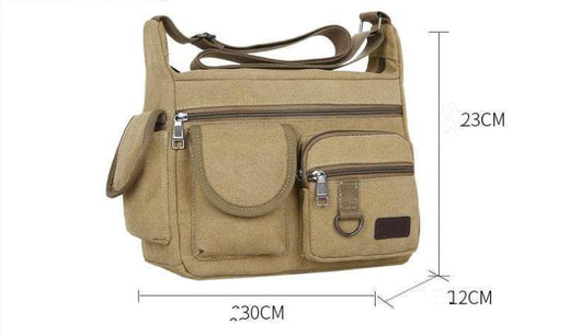 Bolsa Mensajero de Lona para Hombre - Estilo Retro Coreano - Image 18