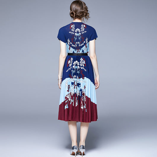 Blusa Cuello Alto con Falda Plisada para Mujer - Image 11