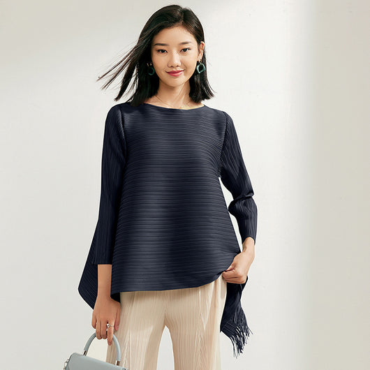 Blusa Plisada Suelta Efecto Adelgazante - Image 13