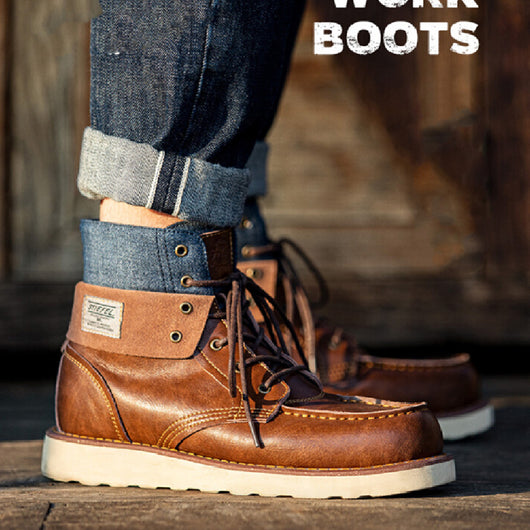 Botas de Trabajo Vintage Estilo Británico para Hombre - Invierno - Image 14
