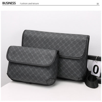 Bolsa Crossbody Retro Matizada con Contraste de Colores para Hombre - Image 35