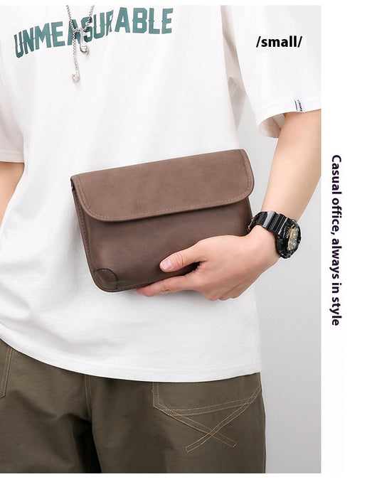 Bolsa Crossbody Retro Matizada con Contraste de Colores para Hombre - Image 46