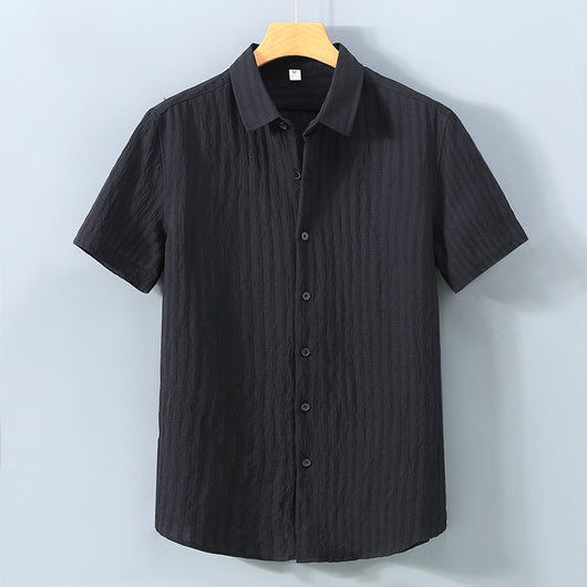 Camisa Protección Solar Hombre Algodón Transpirable Suelta - Image 15