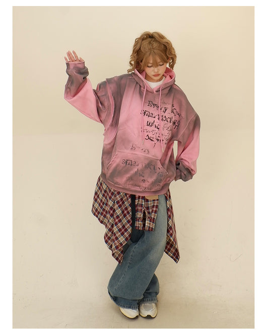 Sudadera Falsa Dos Piezas con Capucha para Mujer - Corte Holgado - Image 32