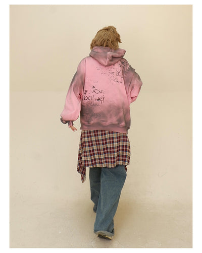 Sudadera Falsa Dos Piezas con Capucha para Mujer - Corte Holgado - Image 35