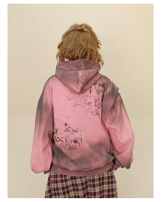 Sudadera Falsa Dos Piezas con Capucha para Mujer - Corte Holgado - Image 40