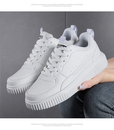 Zapatillas Blancas Transpirables Estilo Coreano Para Estudiantes - Image 11