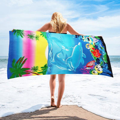 Toalla de Playa Estampada - Diseño Vacaciones Junto al Mar - Image 80