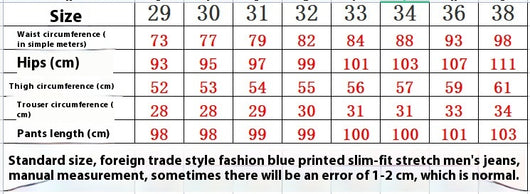 Pantalones Vaqueros Skinny Estampados para Hombre Cintura Media - Image 19