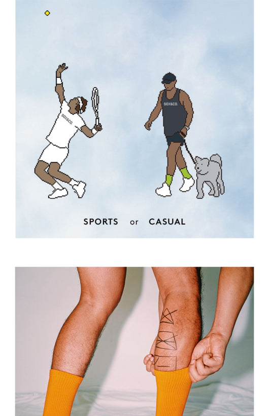 Calcetines Deportivos para Parejas con Patrón Serve - Image 29
