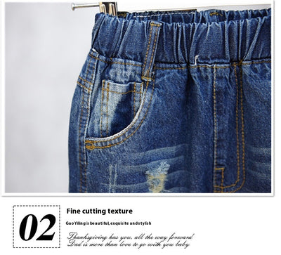 Jeans Holgados Infantiles con Rotos Modernos - Image 7