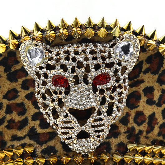 Gorra de Leopardo con Remaches Punk Hip Hop Estilo Urbano - Image 10