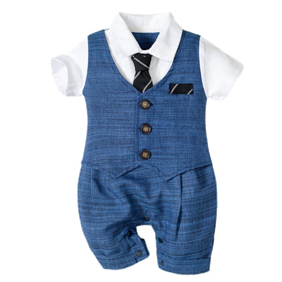Jumpsuit Elegante para Bebé Niño - Estilo Caballero Verano - Image 8