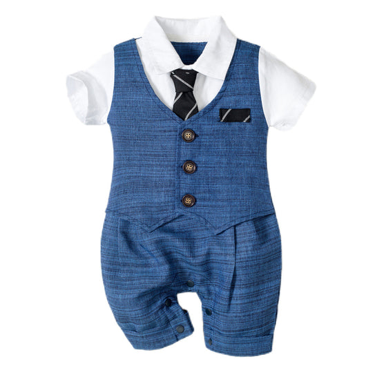 Jumpsuit Elegante para Bebé Niño - Estilo Caballero Verano - Image 8