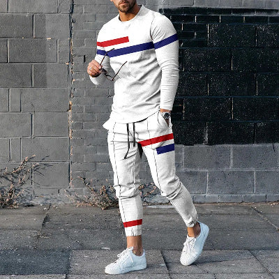 Conjunto Elegante de Pantalón y Camiseta Manga Larga para Hombre - Image 54