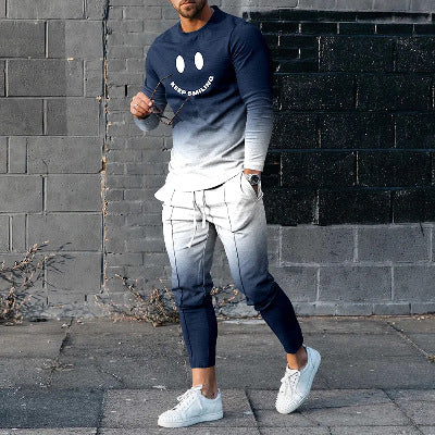 Conjunto Elegante de Pantalón y Camiseta Manga Larga para Hombre - Image 57