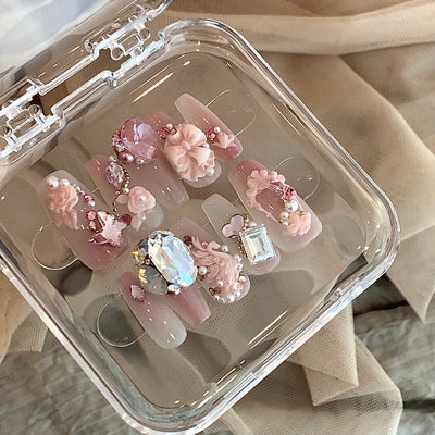 Uñas de Cristal Luxury con Personalizaciónes de Luz Hada - Image 23