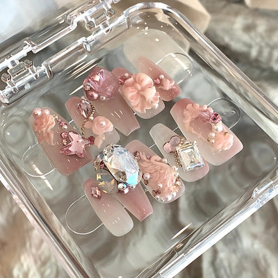 Uñas de Cristal Luxury con Personalizaciónes de Luz Hada - Image 24