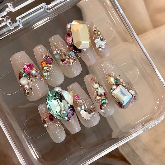 Uñas Postizas Personalizables Sunset Yuhui - Diseño Suave y Elegante - Image 20
