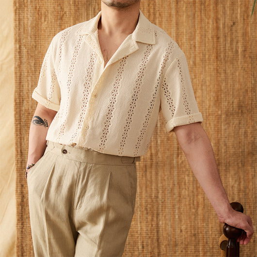 Camisa Cubana de Verano Versátil - Manga Corta Ligera - Image 19