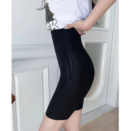 Pantalones Deportivos de Cintura Alta sin Costuras con Efecto Líquido - Image 11