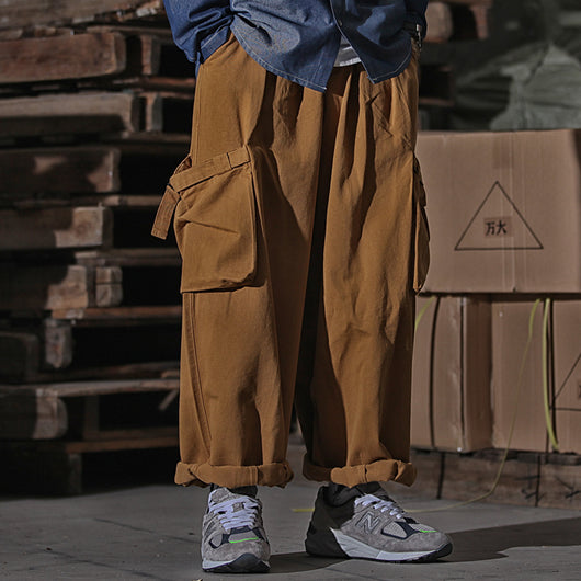 Pantalones de Trabajo Cargo Hombre Cintura Alta Pierna Ancha - Image 16