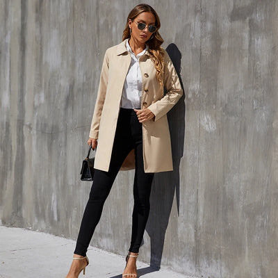 Abrigo Tipo Trench Clásico Británico para Mujer - Elegancia y Sofisticación - Image 24