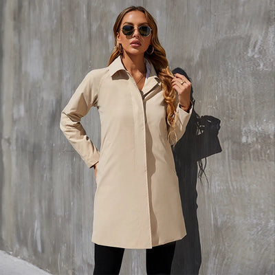 Abrigo Tipo Trench Clásico Británico para Mujer - Elegancia y Sofisticación - Image 26