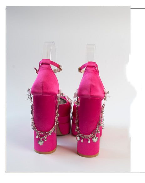 Tacones Altos Hentian con Suela Gruesa - Image 7