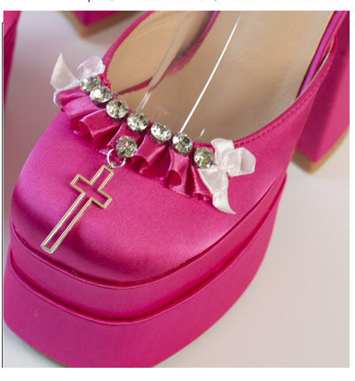 Tacones Altos Hentian con Suela Gruesa - Image 10