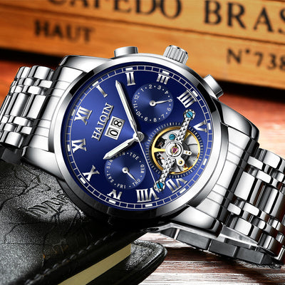 Reloj Automático Mecánico Hueco Luminoso Resistente al Agua para Hombre - Image 20