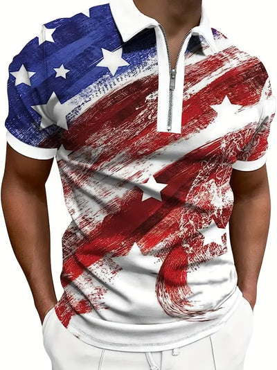 Polo Deportivo Estampado Transpirable para Hombre - Image 19