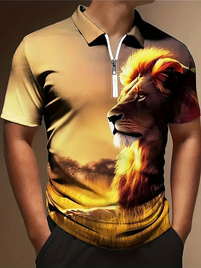 Polo Deportivo Estampado Transpirable para Hombre - Image 20