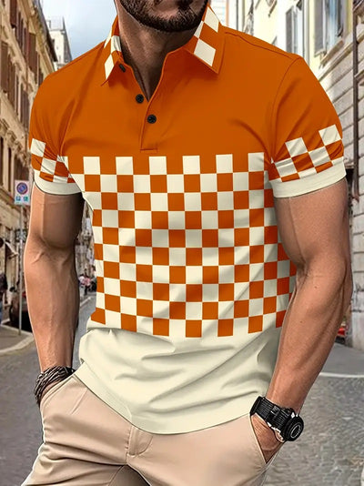 Polo Deportivo Estampado Transpirable para Hombre - Image 22