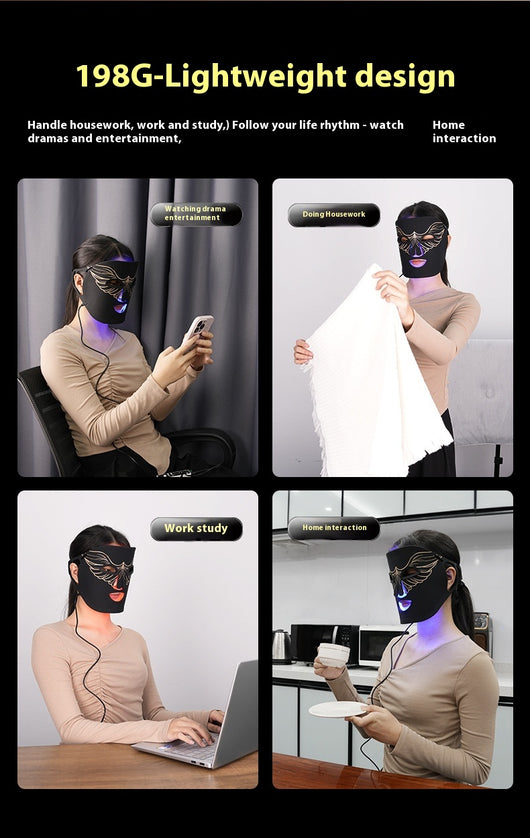 Máscara Facial de Luz Roja y Azul Everbright Bank para Tratamiento Dermatológico - Image 18
